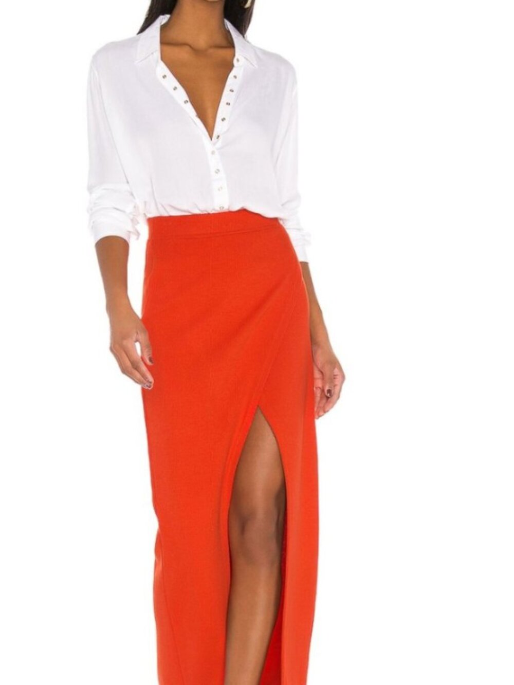 L'Academie - The Lyra Midi Skirt Red
